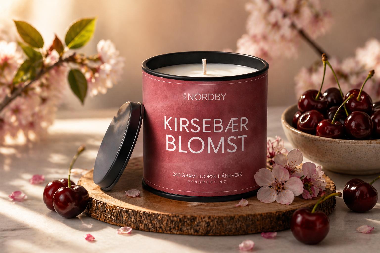 Kirsebær Blomst -Duftlys 240g