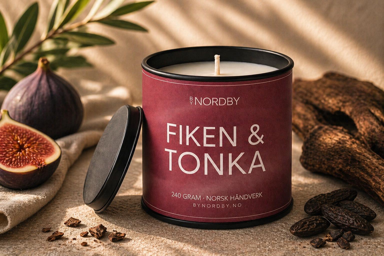 Fiken & Tonka -Duftlys 240g